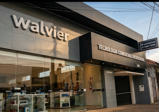 Fachada da loja Walvier Informática e Automação em Araxá